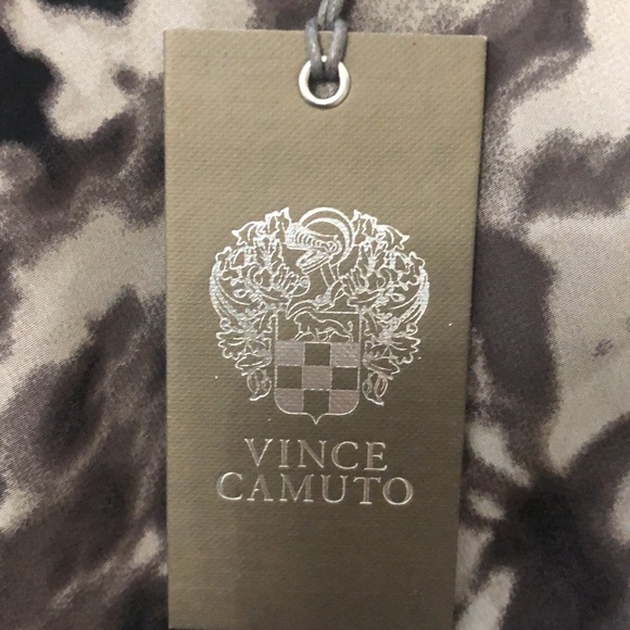 NWT Vince Camuto Women’s Scoop Neck Tank, Large, Brown/Black/Cream Animal Print - Picture 10 of 12